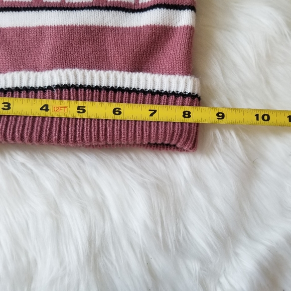 Pink Nation Knit Hat with pom pom - Picture 7 of 9